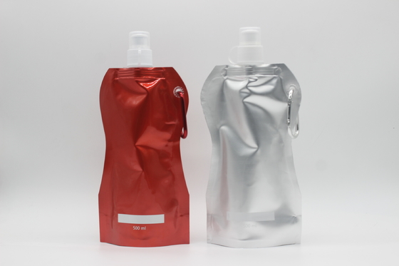 kopen Op maat gemaakte maat 500 ml gespuugde vloeistof opstaande zakken PET PE Gravure Printing oppervlak online manufacture