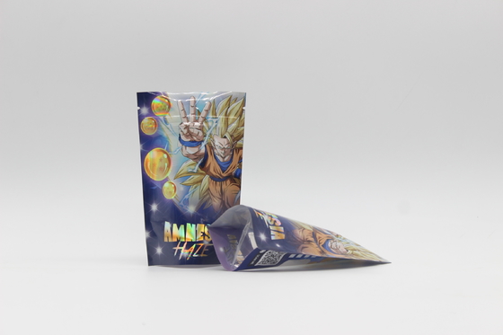 kopen Geurbestendige Mylar wietzakken Custom Digitaal Printen Gravure Printen Met Zipper online manufacture