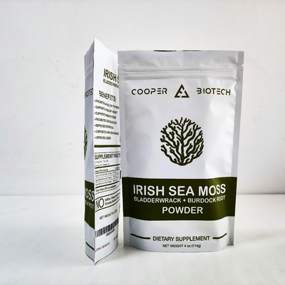 kopen Mylar Biodegradable Stand Up Bags 350g Tea Food Packaging met ziplock online manufacture