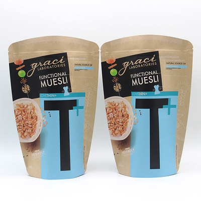 kopen Custom Kraft Paper Foil Bag Food Grade Aluminium Foil Staande thee verpakkingszak online manufacture