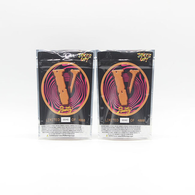 kopen Op maat gedrukte Mylar ziplockk zakken Plastic 3.5g snoep eetbare geurbestendige stand-up zak online manufacture