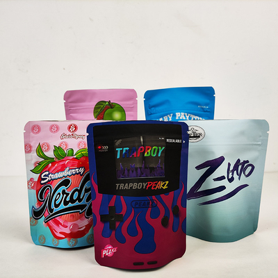 kopen Aangepaste 3,5 g Soft Touch eetbare geurbestendige Mylar-zak Plastic opstaande verpakkingszakken online manufacture
