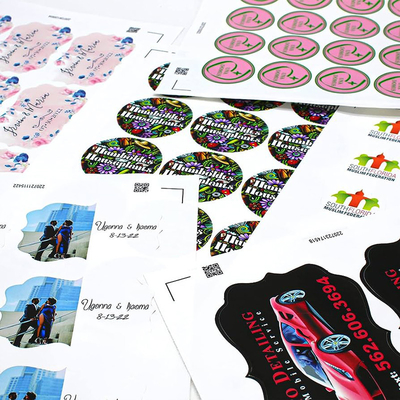 kopen De aangepaste Sticker van het Vorm Zelfklevende Etiket met Compensatiedruk/Digitale Druk online manufacture