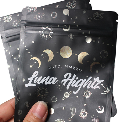 kopen Warm stempelen Mylar weed verpakking vochtdicht aangepaste vorm Fda online manufacture