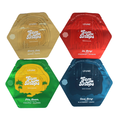 kopen CE Custom Colors Die Cut Plastic Bags Onregelmatige vorm voor gummies online manufacture