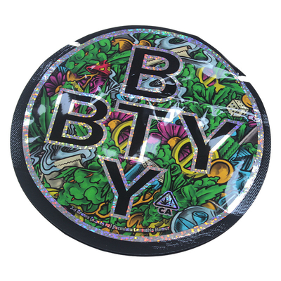kopen Op maat gedrukte glossy die cut mylar tassen 3.5G unieke speciale vorm mylar tassen online manufacture