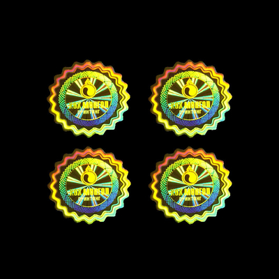 kopen Holografische beveiliging Qr-code Hologram Sticker zelfklevende regenboog ronde sticker online manufacture