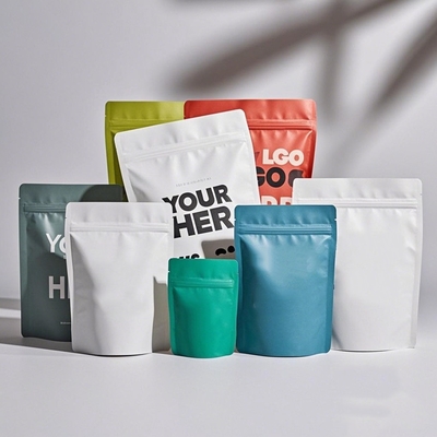 kopen Custom Printed Stand Up Zipper Pouches for Food Packaging MOQ 1000pcs online manufacture