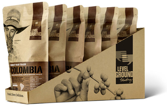 kopen SGS Laminated Kraft Paper Bags 3 oz 100g Custom Printed Coffee Bags online manufacture