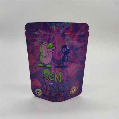 kopen CYMK Printed Heat Seal Foil Bags Holographic Mylar Flat Bottom Gusset Bags GMP online manufacture
