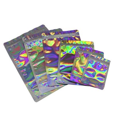 kopen ODM Holographic Stand Up Pouch Biodegradable Aluminium Foil Pouch GMP online manufacture