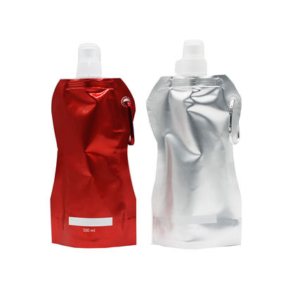 kopen Aangepaste vloeibare verpakking Plastic uitloopzakjes Sapdrank Stand-up tas met mondstuk online manufacture