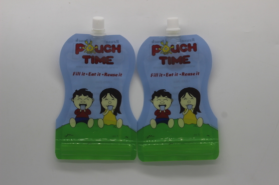 100 ml speciale vorm Stand Up Spout Pouch Plastic Packaging Bag voor sap frisdrank