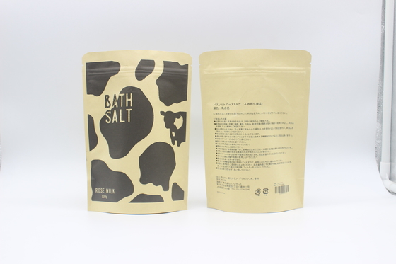 Koffie / thee 250g Kraftpapier Zipper Pouch 10 kleuren Rotogravure Printing Herverzegelbaar