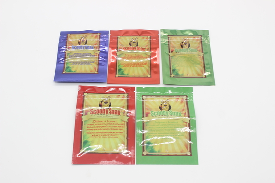 Soft Touch Stand Up Heat Seal Rits Zakken 3.5g Aangepaste Plastic Mylar Zakken