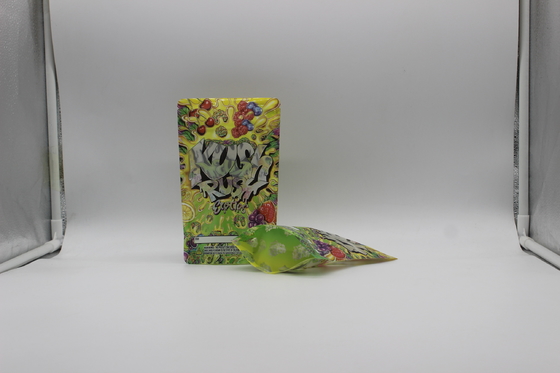 Op maat gemaakte BoPET Mylar wietzakken Gravure Printing met kind-proof rits