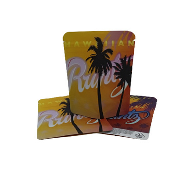 Flat bottom Recycle weed Packaging Pouch ziplockk Mylar Aluminium folie zak