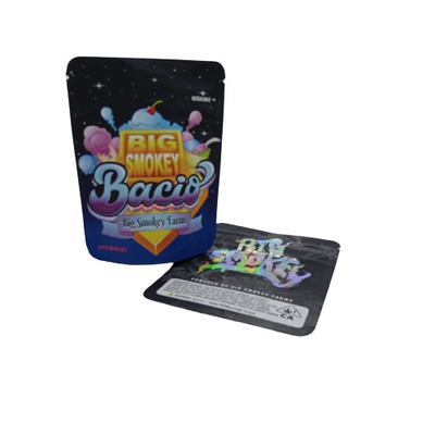 Drie kanten 300g 150g Mylar wiet Verpakkingszak Zipper Mylar Aluminium folie zakken