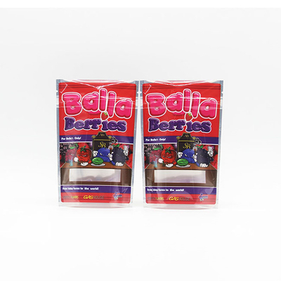 15 g Mylar Aluminium folie zakken Kind-proof slot Voor pakket wiet Weed