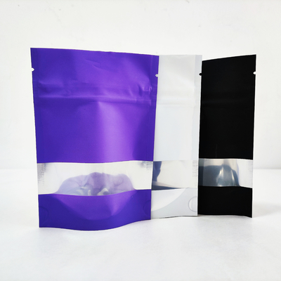 Aluminiumfolie Zipper Purple Matte Stand Up Pouch Zip Lock Biodegradable Mylar Bags