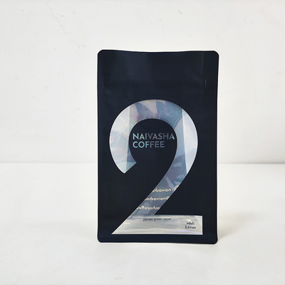 Koffie thee Stand Up Side Gusset Bag 250g 500g 1kg met onregelmatige venster ziplock