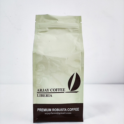 Achtzijdige afdichting Platte koffiezak AL Plastic Composite Custom Printed Food Packaging