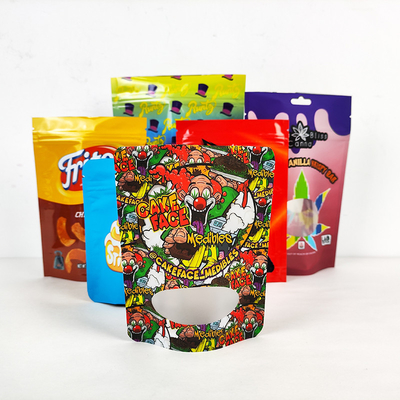 PET-verpakkingsdoos Aluminiumfolie Stand-up pouch 3.5G geurbestendige Mylar-zakken