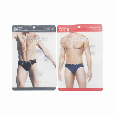 Aanpassen Zipper kleding verpakkingszak transparante ondergoed verpakkingszak