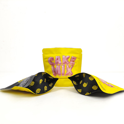 3.5g Mylar ziplockk zak Matte geurbestendige kinderbestendige stand-up zak