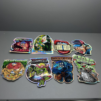 Speciaal gevormde gravure printing die cut mylar bags ziplock verzegeling