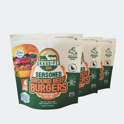 Plastic grote voedselverpakkingszak Custom Mylar Stand Up Pouch Met ziplock
