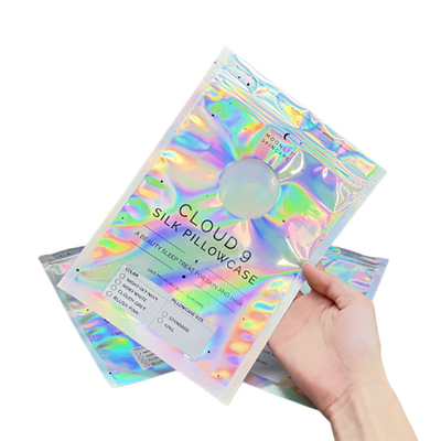 Plastic Holografische Zakken Drie van Mylar Zijverbindingszak met Duidelijk Venster
