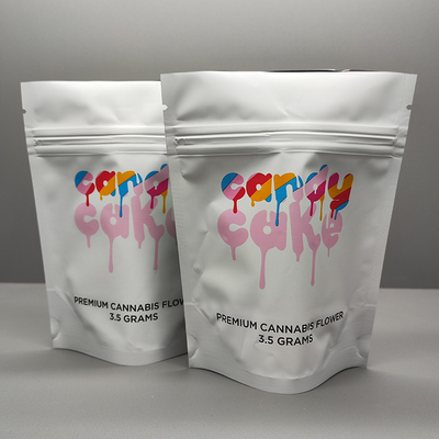 3.5g wiet Bloem Verpakking Soft Touch Mylar Bag Mylar ziplockk Stand Up Bags