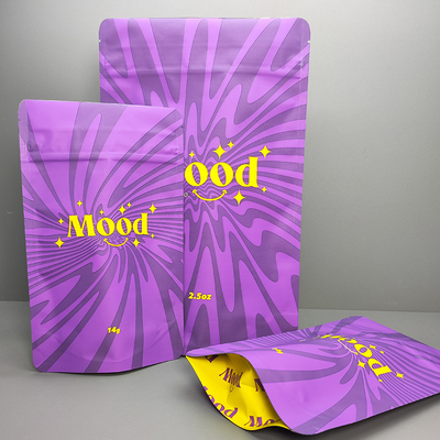 14g 28g Soft Touch Mylar Bag Weed Weed Flower Packaging Mylar Stand Up Pouch