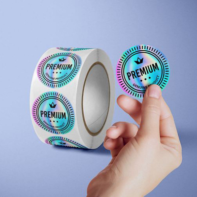 Holografische de Stickerdruk Aangepaste Dikte van het QR Codemetaal
