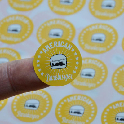 Van de Druk de Zelfklevende Ronde Etiketten van de douanelaser Aangepaste Dikte Steun