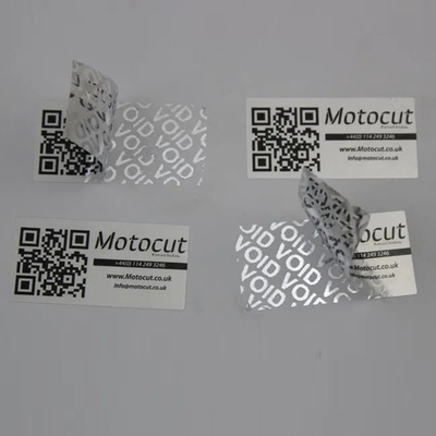 Gepersonaliseerde kleurgrootte Tamper Proof Stickers Anti-Fake Label voor merkbescherming,