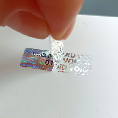 Plastic anti-vervalsing sticker Tamper proof sticker voor merkbescherming