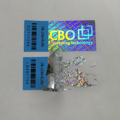 Offset-afdruk Beveiligingsstickerlabel Op maat gemaakte tamperproof labels