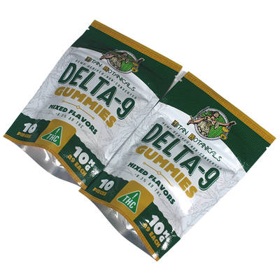 Matte 7g Mylar Weed Bags Zipper Top Custom Thc Voedselverpakking