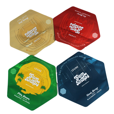 Kinderwaardig Zipper Holographic Die Cut Mylar Bags Speciale vorm