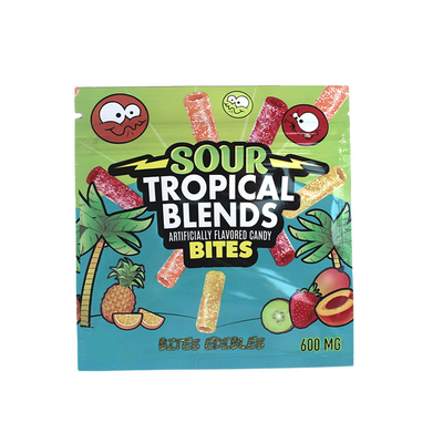 Gravure Printing Plastic Mylar Bags met Zipper voor Gummies Packaging