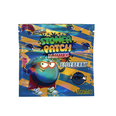 Digitaal drukken Driezijdige zegelzakjes Ziplock verpakkingszak voor gummies