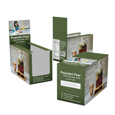 Recyclebaar kartonpapier Display Box Schap Klaar Verpakking Op maat