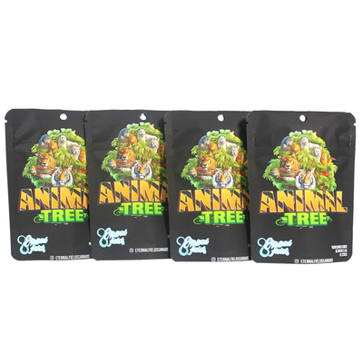 Soft Touch Matte Stand Up Mylar Bag Zipper Warm verzegeld 3.5g