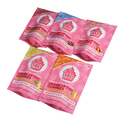 Geurbestendige Ziplock Mylar Food Storage Bags Digitaal Gedrukt 14g Voor Gummies Candy Sugar