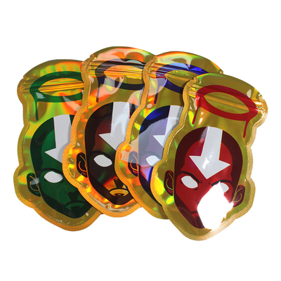 Op maat gemaakte Mylar verpakkingszak Plastic die cut 3.5g speciale vorm zak