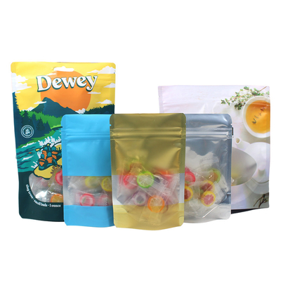 Gratis monster Premium Food Stand Up Bag met raam, Zipper hervergrendelbare zak