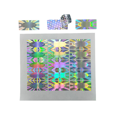 Gepaste waterdichte holografische afdrukbare plakpapier gedrukte plakpapier voor product