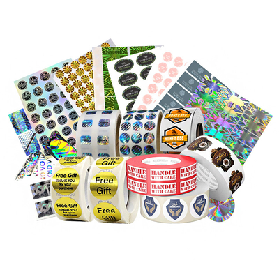 UV-beveiliging QR-code Hologram Sticker Label Permanent / Afneembaar / Hot Melt Kleefmiddel